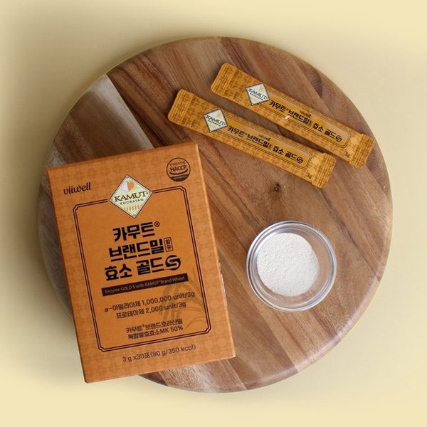 비웰 카무트 브랜드밀 효소 골드S 30포 5박스