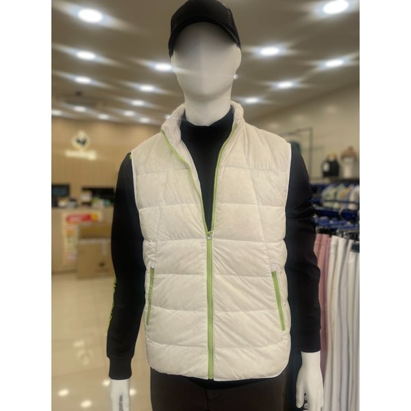 [여주점] 남성 경량 퀼팅 다운 베스트 GQ421MWVO2  CREM