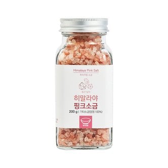  정성깃든 100% 암염 히말라야 핑크소금(중간 입자) 200g