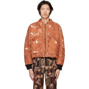 비텔리 오렌지 그래픽 보머 재킷 FW22_DMB_D023_BOSK BURNT ORANGE ON FLO