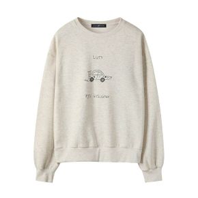 라운드넥 레터링 기모 맨투맨 티셔츠  NP4LW014L0 _P411385910