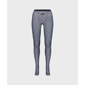 여성 문 프린티드 메쉬 타이츠 네이비 MOON PRINTED MESH TIGHTS NAVY