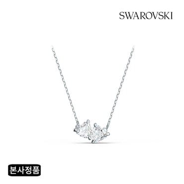 스와로브스키 [본사정품/쇼핑백증정] Attract Soul Heart 로듐 목걸이 5517117