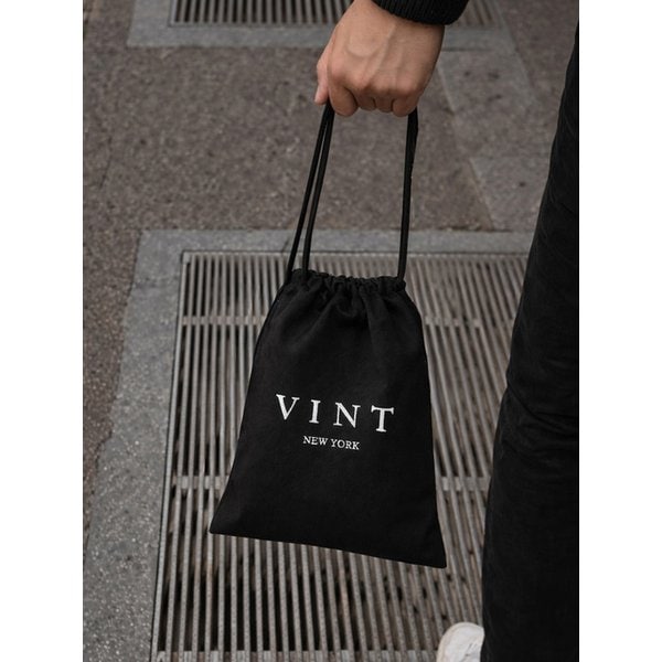 프레스티지 캔버스 파우치 블랙 (선물용 쇼핑백)