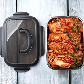 까사베니 스텐 푸드서버 반찬통 김치통 3.8L