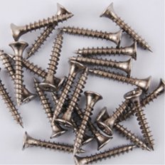  이지경첩 피스못 24개입 4mm 니켈색상 목재피스 드릴