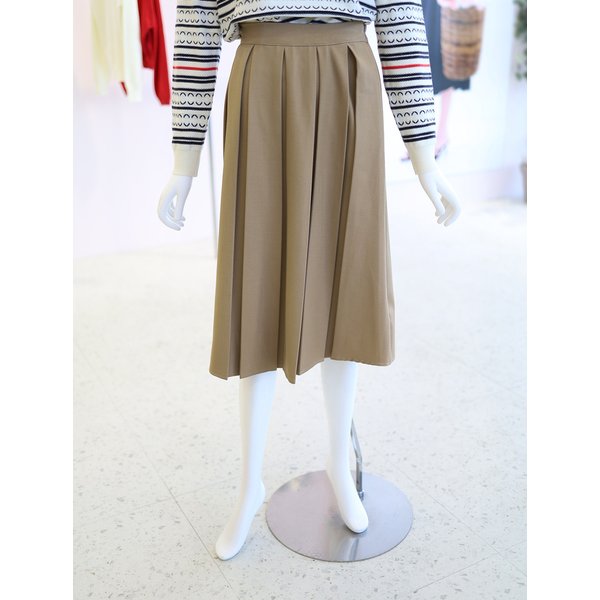 [여주점] 여성 백 밴딩 앞 주름 스커트 YW6SS275