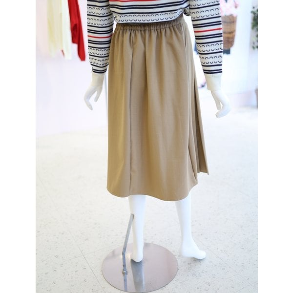 [여주점] 여성 백 밴딩 앞 주름 스커트 YW6SS275