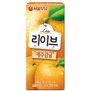 서울우유 리이브 제주감귤 주스 190ml x 24개