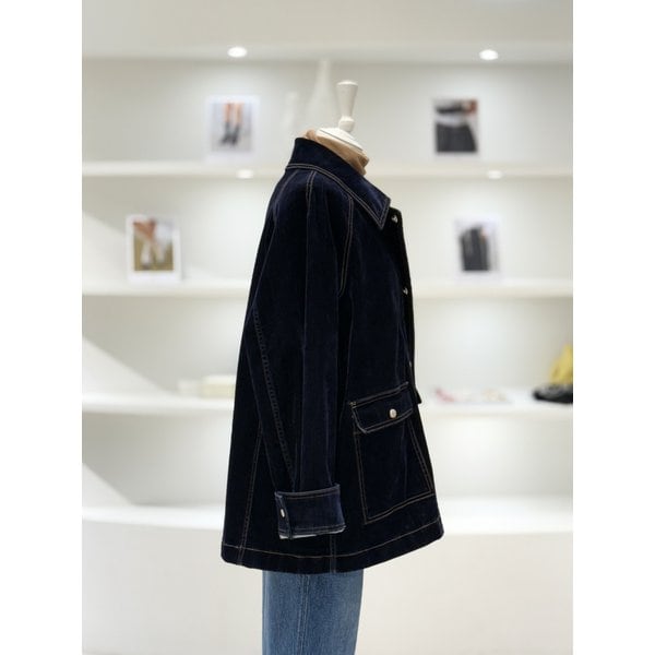 [여주점] 여성 벨벳 데님 자켓 (L254PSJ435)