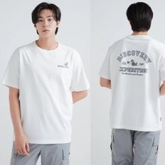 [24S/S] 디스커버리 DXRS5V043 킨조 바시티 타이포 그래픽 티셔츠 반팔 남여 커플 티셔츠