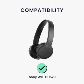 kwmobile 2x 헤드폰 커버- Sony WH-CH520 대응 교환용 이어패드