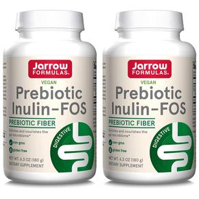 [해외직구] Jarrow 자로우 프리바이오틱 이눌린 FOS 파우더 180g 2팩 Digestive Inulin FOS Soluble Prebiotic Fibers -- 6.3 oz