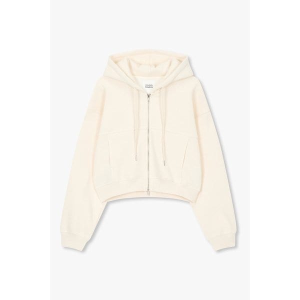 크롭 기모 후드 집업 9105413230005