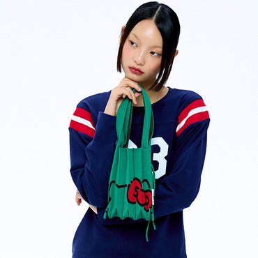 조셉앤스테이시 [2024 헬로키티 50주년]Lucky Pleats Knit S 50th Hello Kitty Jelly Green (0JSP6KNTTSG001JG)