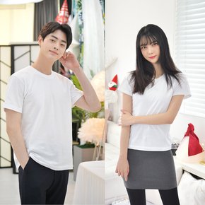 남녀공용 화이트 기본 티셔츠 3장 흰티 반팔