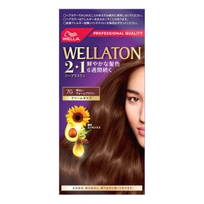 WELLA 웰라톤 크림 염색약 7G 브라이트 웜 브라운