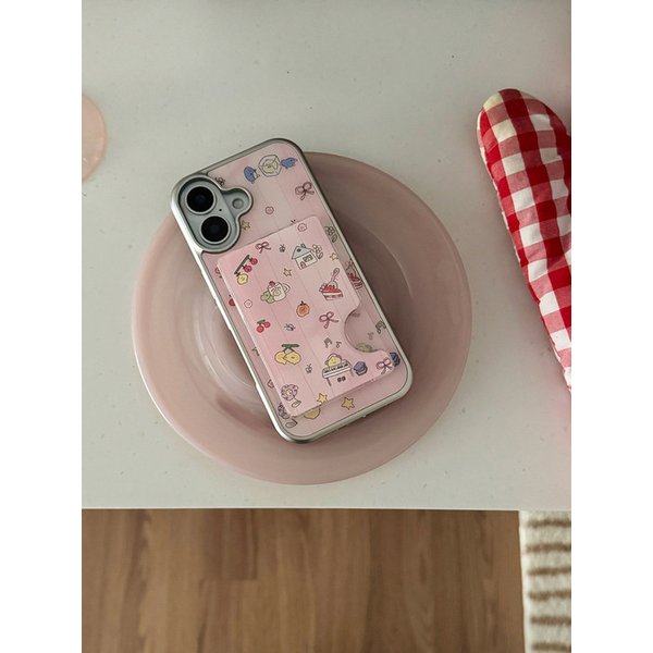 체리 레몬 에이드 글라스 실버 케이스