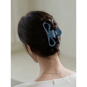 Infinity Hair Claw Clip (Greek Blue)