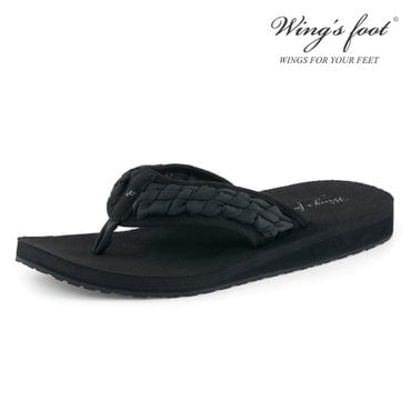 윙스풋 (WINGS FOOT) 남성쪼리 ASLAN 블랙 W658001NA