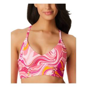 4845771 Jessica Simpson Womens Printed Strappy Bikini Swim top