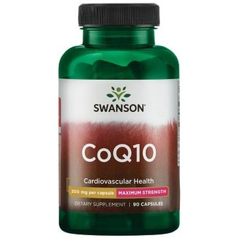 보드엠 Swanson 건강 보조 식품 최대 강도 Coq10 200 mg 캡슐 90ct, Swanson 건강 제품 건강식품