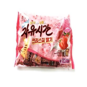  해태 미니자유시간 크리스피 딸기(약21개입) 250g 2개