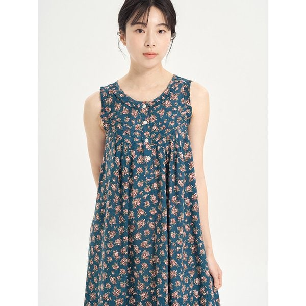그린플라워 나시 레이온 여성 빅사이즈 원피스 잠옷