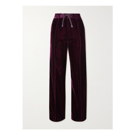톰포드 Pleated Velvet Track Pants 핑크 1647597276199230