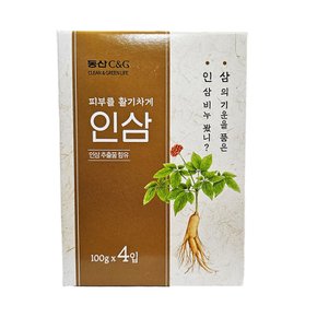 동산씨앤지 건강한 인삼비누 100g 4입