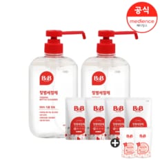 젖병세정제 (액상) 600ml 용기 2입+ 500ml 리필 4입+800ml 유연제 2입