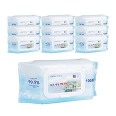 장보리 살균 소독 물티슈 행주 100매 (캡형) x 10팩