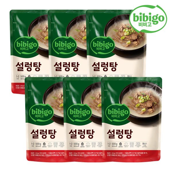 [본사배송] 비비고 설렁탕 500g x 6개