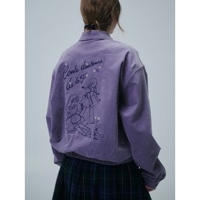 HARVEST ZIP-UP JACKET, PURPLE