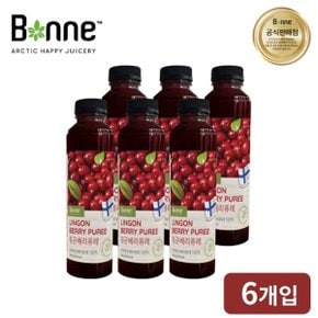 (쿠폰다운)링곤베리 퓨레 주스 460ml 6개입