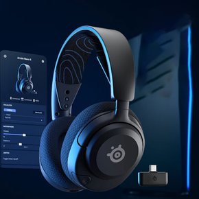 스틸시리즈 SteelSeries Arctis Nova 5 게이밍 무선 블루투스 헤드셋 헤드폰 60h+ 항속