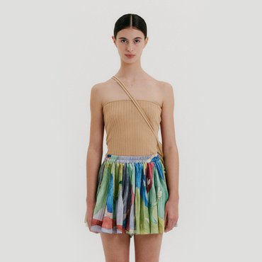EENK Ribbed Tube Top - Beige
