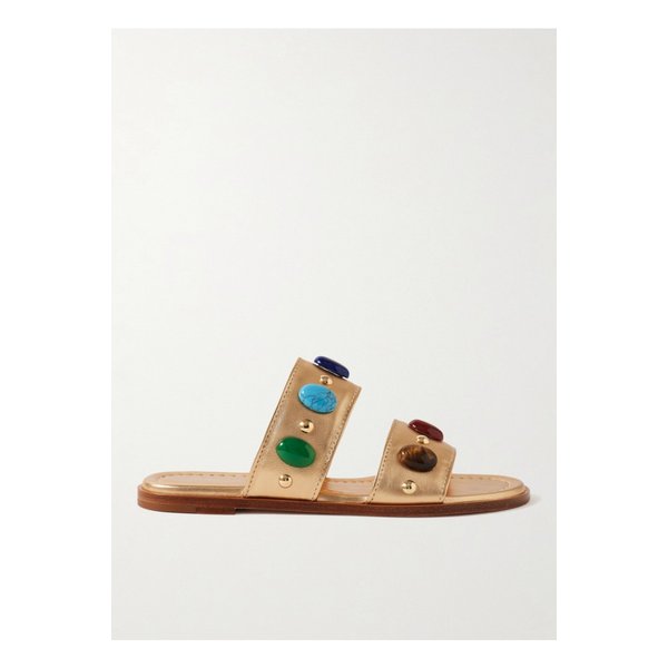 메탈릭 가죽 장식 슬라이드 1647597350787281