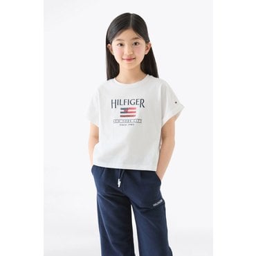 타미힐피거키즈 25/SS  T42F1KKO550GT1  시퀀스 플래그 티셔츠 2컬러 (화이트,네이비)