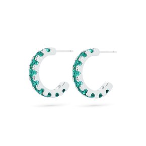 3MM GREEN 테니스 귀걸이