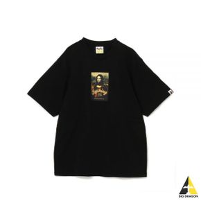 A BATHING APE 24 Art Print Relaxed Fit Tee M (1K30110336 BLACK) (아트 프린트 릴렉스드 핏