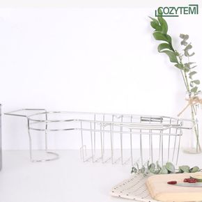 컴팩트 음식물쓰레기통 수세미 거치대 폭조절 거치렉