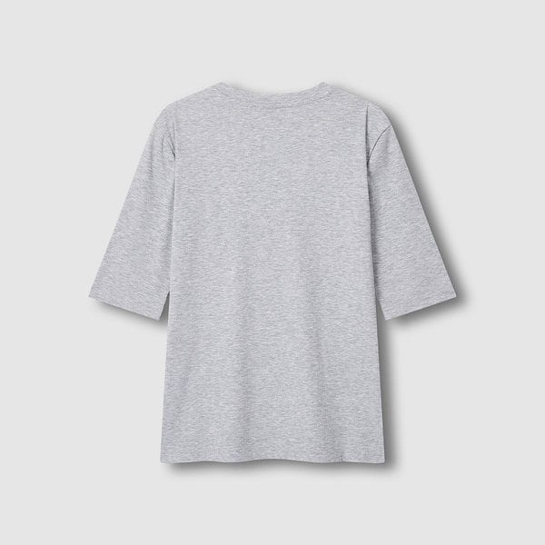 여 소프트 립 슬림핏 5부 티셔츠 J116201068083