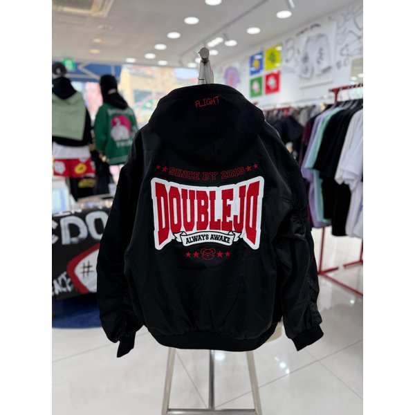 [여주점] 로고래터링후드점퍼 블랙JHZZ63203