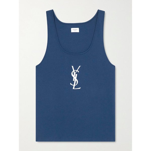 로고 자수 코튼 저지 탱크 탑 46376663163025055