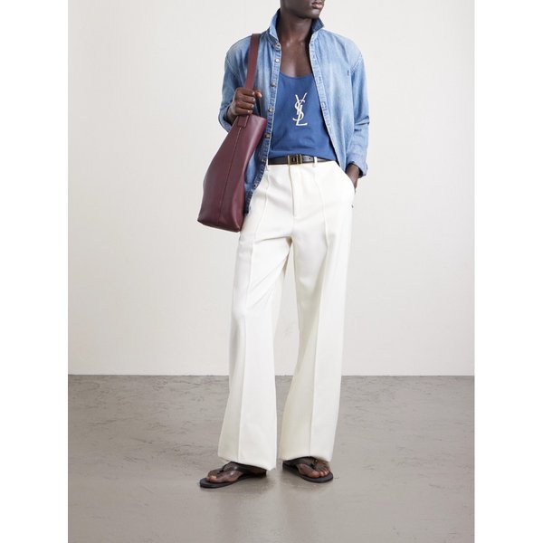 로고 자수 코튼 저지 탱크 탑 46376663163025055