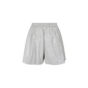 [지컷24S/S][Essential] 와이드 레더 밴딩 쇼츠(7214130401)