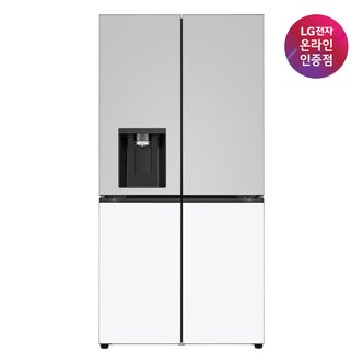 LG [LG전자공식인증점] DIOS 오브제컬렉션 STEM 얼음정수기 냉장고 W825MRH182S (817L)