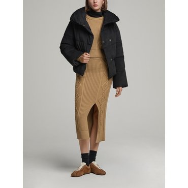 DKNY 시즌오프30%비스코스 블렌드 니트 스커트 (DW2E9KSC039I)
