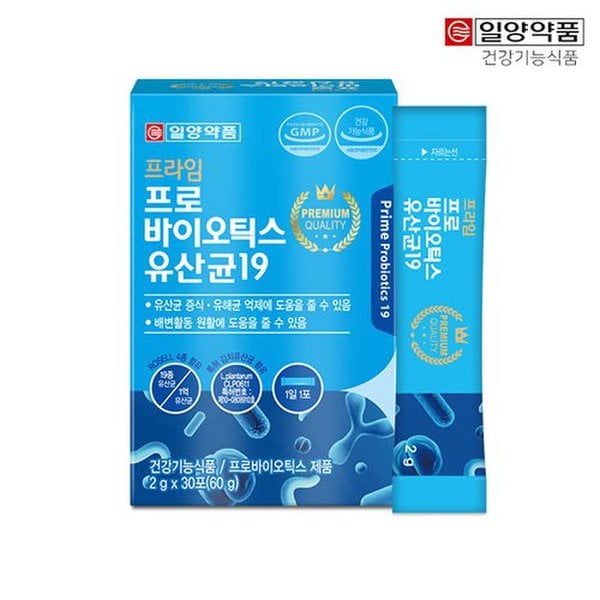 프라임 프로바이오틱스 유산균19 (특허 김치유산균 함유)30포 1박스(1개월분)